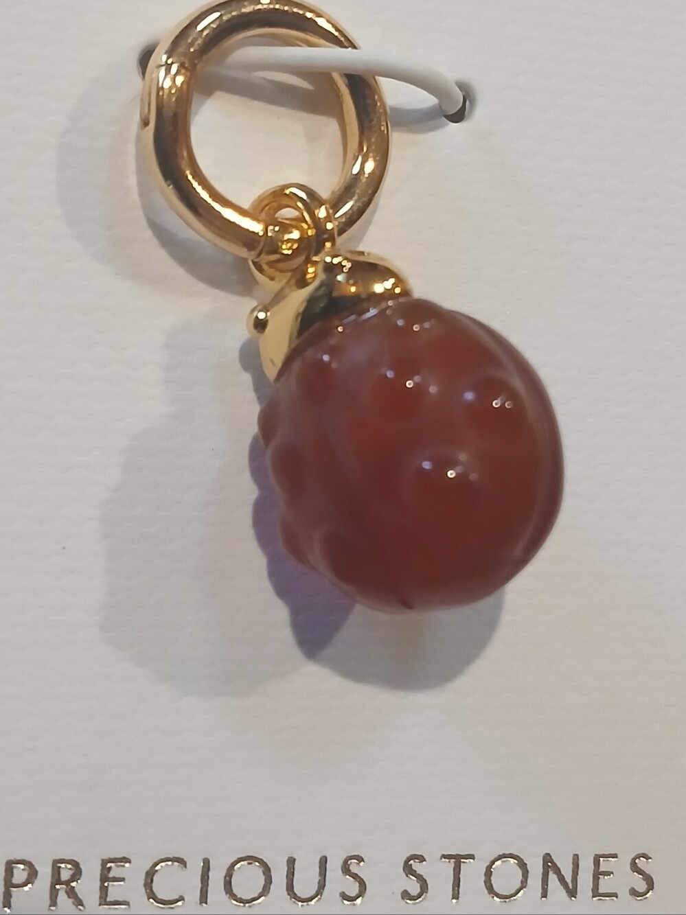 Madewell Ladybug Semiprecious Stone  Charm